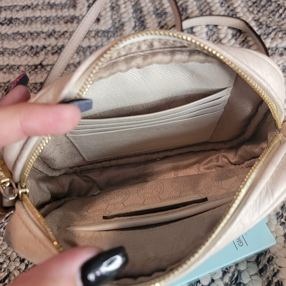 Michael Michael Kors Jet Set Mini Bag in Creamy Snakeskin Gold Accent - Picture 6 of 9